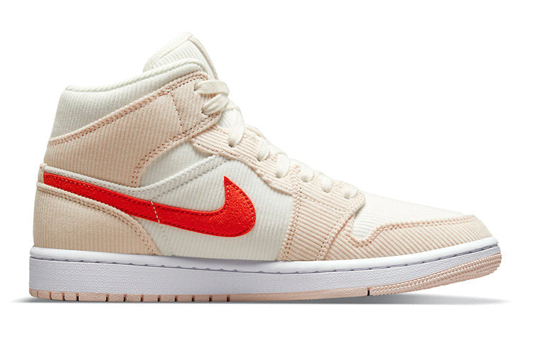 Womens Air Jordan 1 Mid SE Corduroy Sail DA8009-108 01