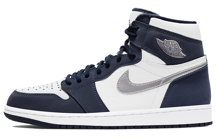 Nike Air Jordan 1 Retro High co.JP 'Midnight Navy' Suitcase Special Box White/Midnight Navy/Metallic Silver DB5877-100 01
