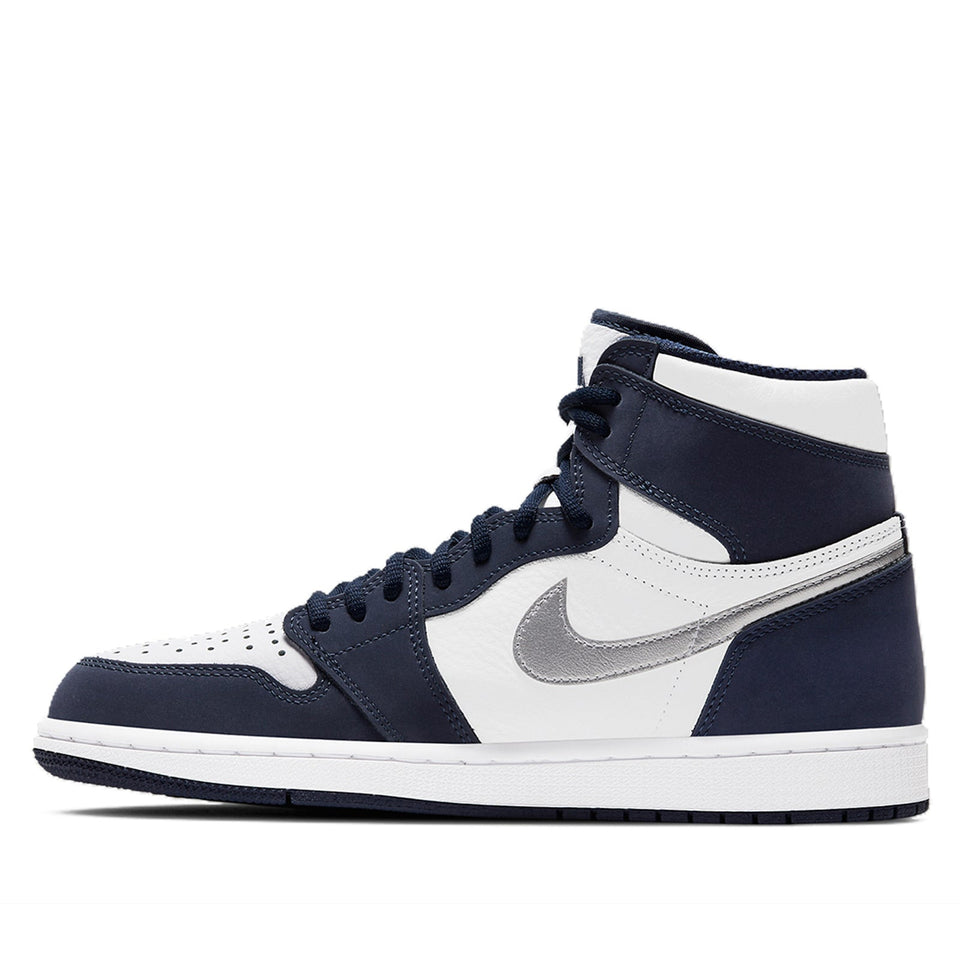 Nike Air Jordan 1 Retro High co.JP 'Midnight Navy' Suitcase Special Box White/Midnight Navy/Metallic Silver DB5877-100 01