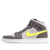 Nike Air Jordan 1 Mid Grey Volt 554724-072 01