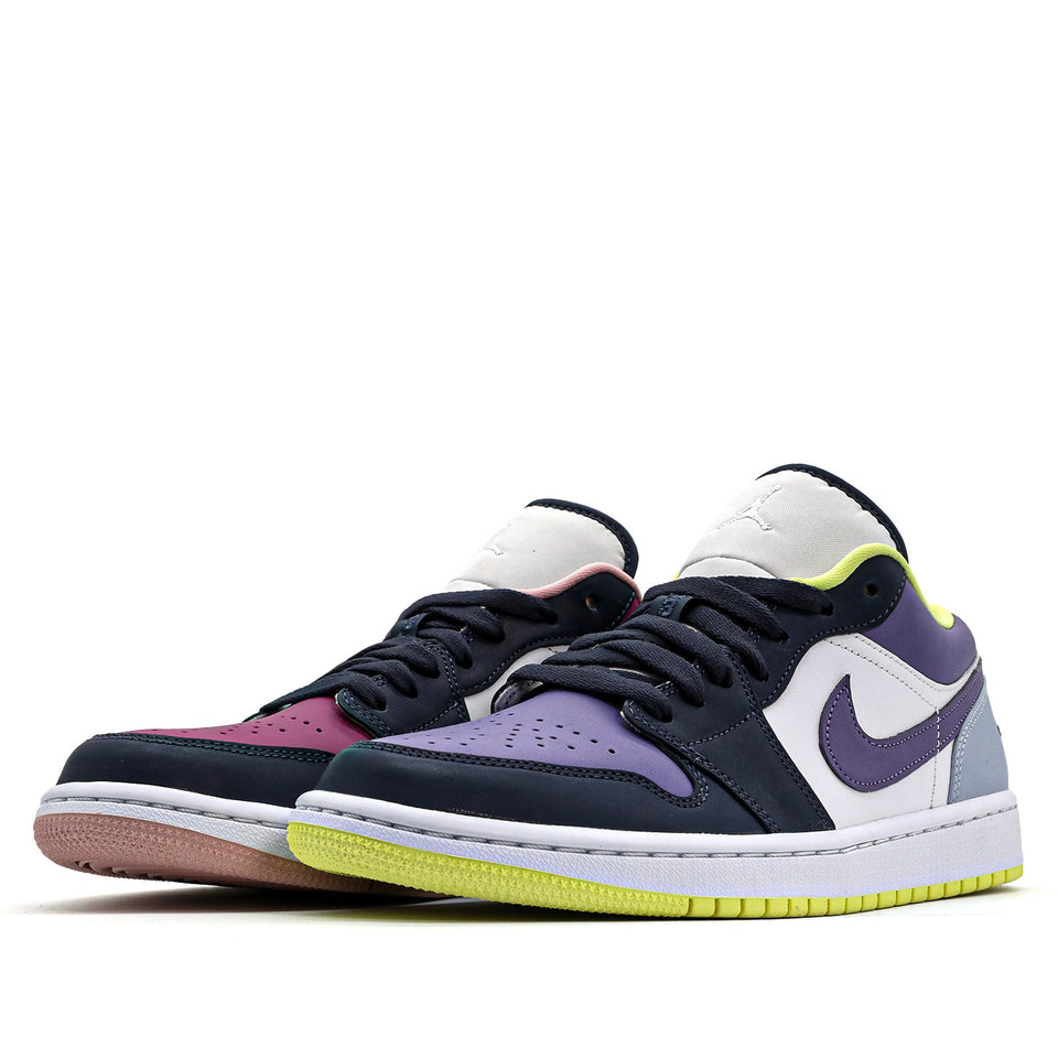 Womens WMNS Air Jordan 1 Low SE Mismatched - Purple Magenta DJ4342-400 01