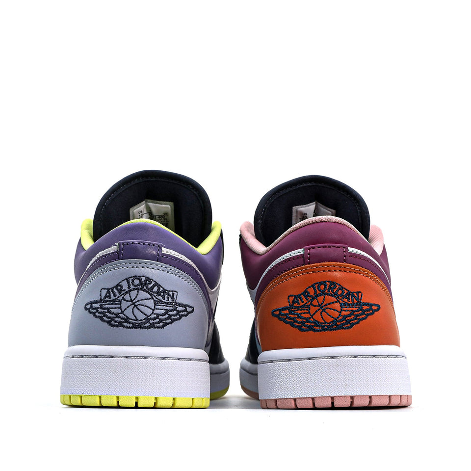 Womens WMNS Air Jordan 1 Low SE Mismatched - Purple Magenta DJ4342-400 01