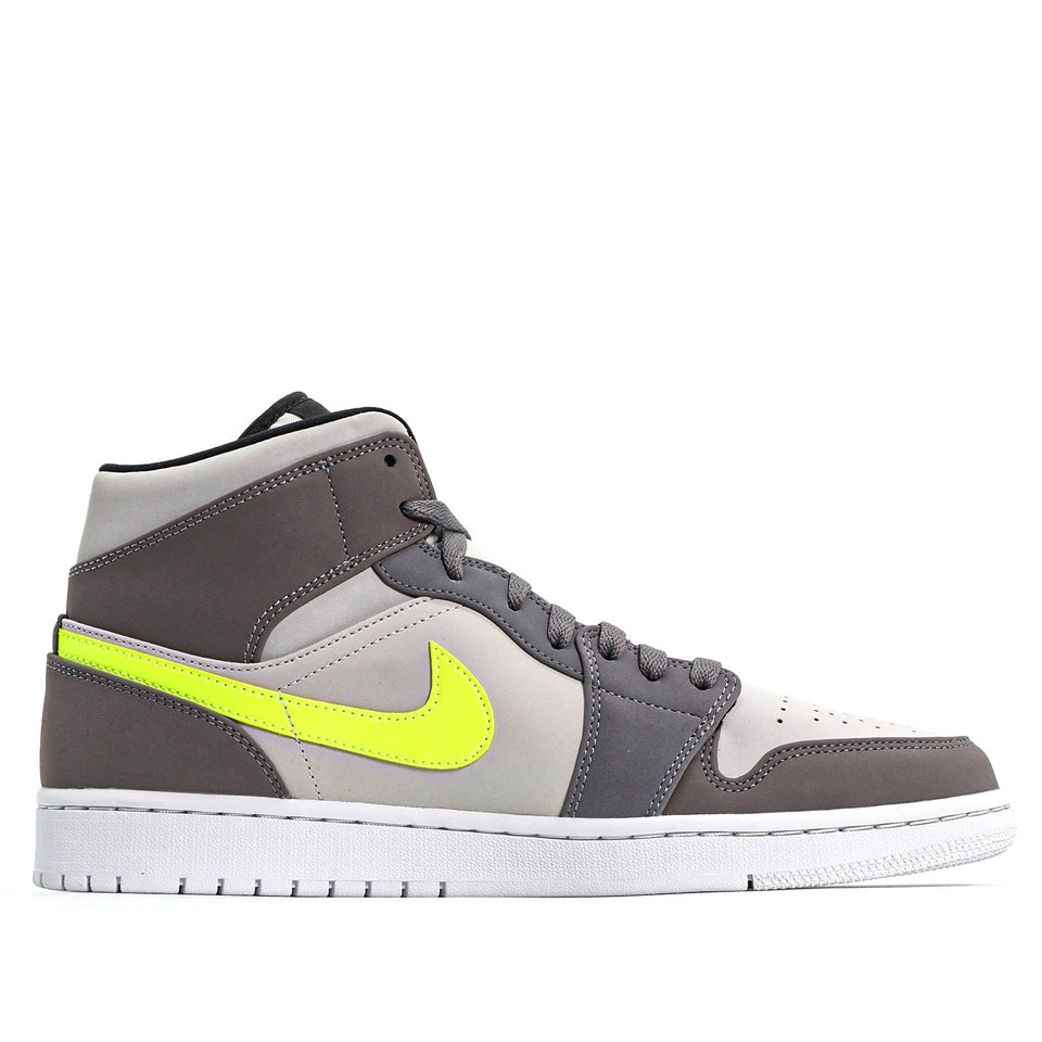 Nike Air Jordan 1 Mid Grey Volt 554724-072 01