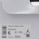 Womens WMNS Air Jordan 1 Mid SE Goose Feather Yellow CK6587-200 01