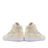 Womens WMNS Air Jordan 1 Mid SE Goose Feather Yellow CK6587-200 01