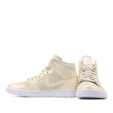 Womens WMNS Air Jordan 1 Mid SE Goose Feather Yellow CK6587-200 01