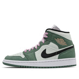 Womens WMNS Air Jordan 1 Mid SE 'Dutch Green' Dutch Green (W) CZ0774-300 01