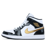 Nike Air Jordan 1 Mid SE Black Metallic Gold 852542-007 01