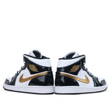 Nike Air Jordan 1 Mid SE Black Metallic Gold 852542-007 01