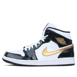 Nike Air Jordan 1 Mid SE Black Metallic Gold 852542-007 01
