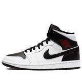 Womens WMNS Air Jordan 1 Mid White Black BQ6472-101 01