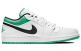 Nike Air Jordan 1 Low White Lucky Green Black 553558-129 01