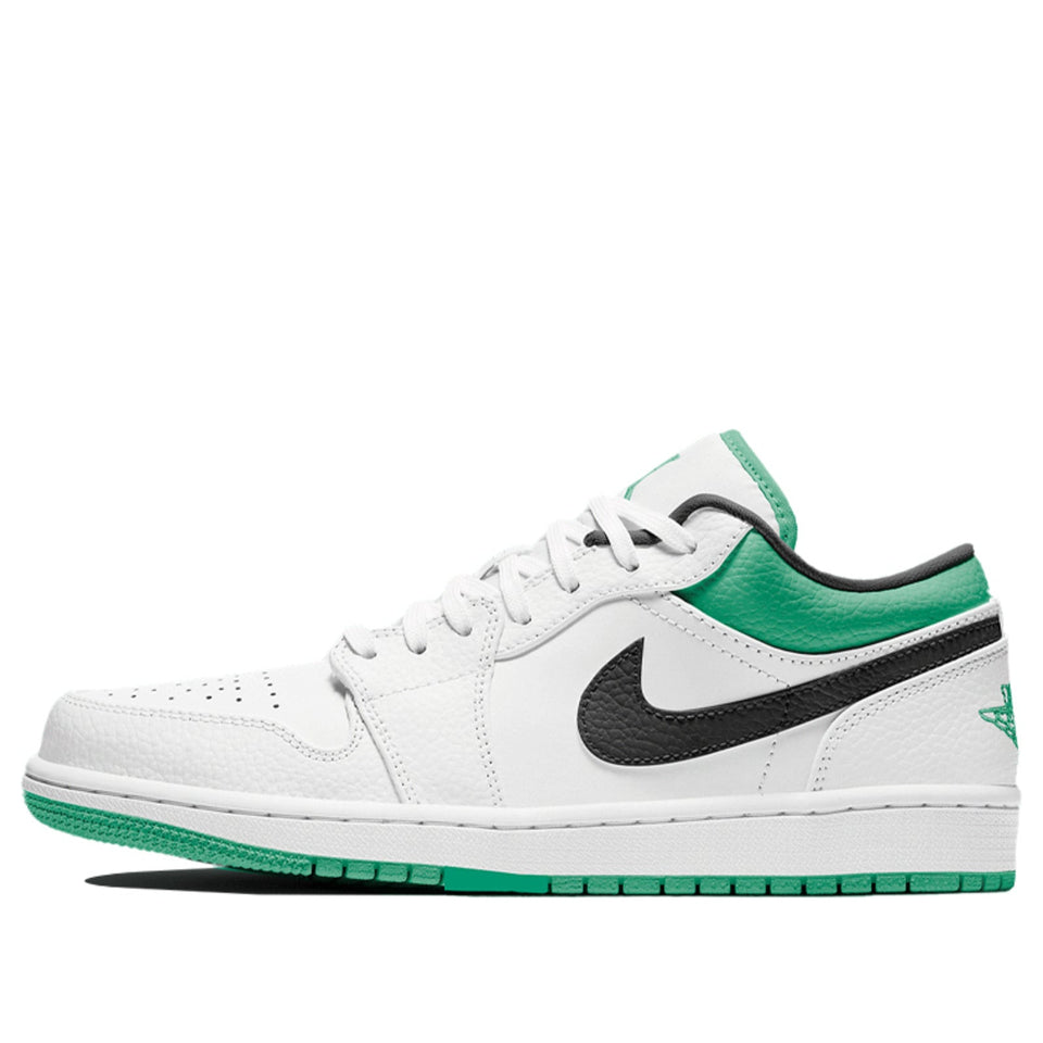 Nike Air Jordan 1 Low White Lucky Green Black 553558-129 01