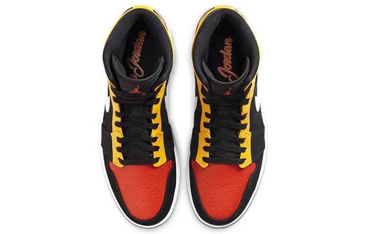 Nike Air Jordan 1 Mid SE Black Team Orange 852542-087 01