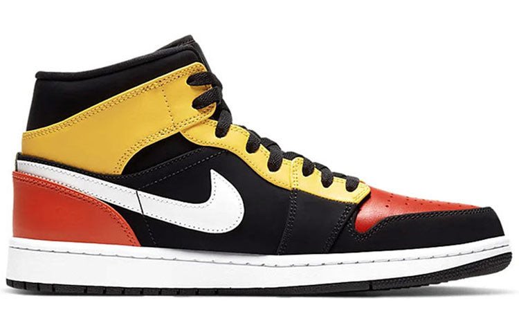 Nike Air Jordan 1 Mid SE Black Team Orange 852542-087 01