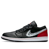 Nike Air Jordan 1 Low 'Brushstroke Swoosh - Black Red' DA4659-001 01