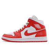Womens Air Jordan 1 Mid Orange White BQ6472-116 01