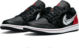 Nike Air Jordan 1 Low 'Brushstroke Swoosh - Black Red' DA4659-001 01