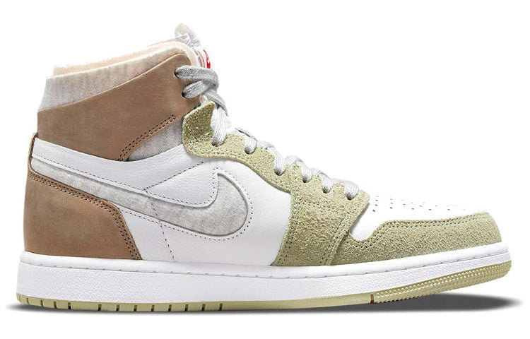 Womens Air Jordan 1 Zoom Air CMFT Olive Aura CT0979-102 01