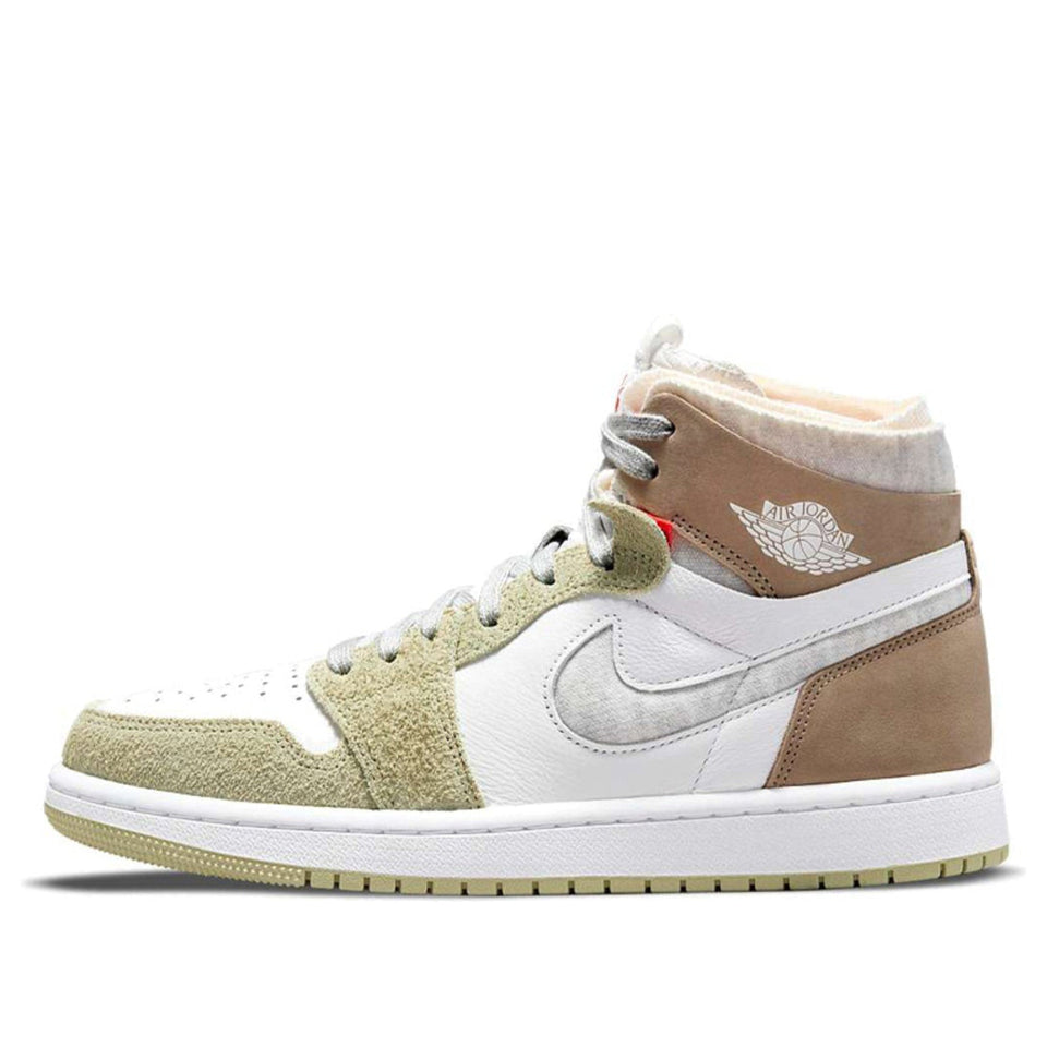 Womens Air Jordan 1 Zoom Air CMFT Olive Aura CT0979-102 01