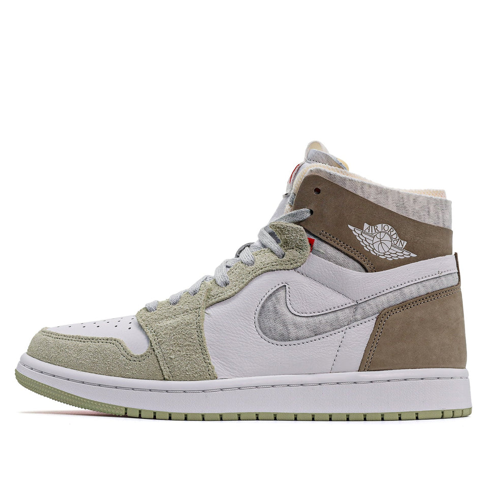 Womens Air Jordan 1 Zoom Air CMFT Olive Aura CT0979-102 01
