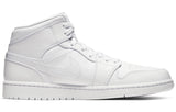 Nike Air Jordan 1 Mid Triple White 554724-126 01