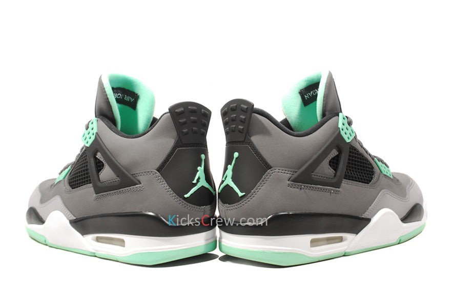 Nike Air Jordan 4 Retro Dark Grey Green Glow 308497-033 01