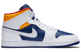 Nike Air Jordan 1 Mid 'White Deep Royal Blue' White/Deep Royal Blue/Track Red/Laser Orange 554724-131 01