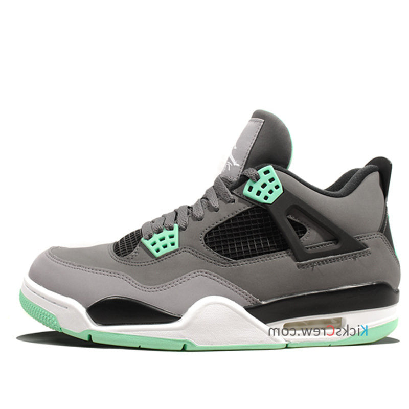 Nike Air Jordan 4 Retro Dark Grey Green Glow 308497-033 01
