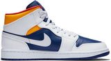 Nike Air Jordan 1 Mid 'White Deep Royal Blue' White/Deep Royal Blue/Track Red/Laser Orange 554724-131 01