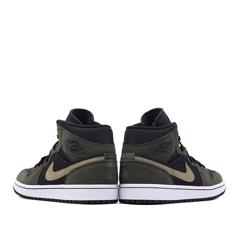 Womens WMNS Air Jordan 1 Mid Military Olive BQ6472-030 01