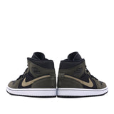 Womens WMNS Air Jordan 1 Mid Military Olive BQ6472-030 01