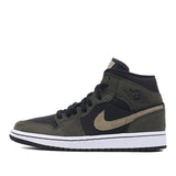Womens WMNS Air Jordan 1 Mid Military Olive BQ6472-030 01