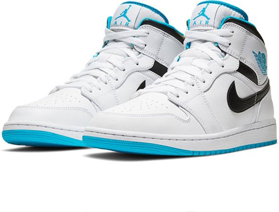 Nike Air Jordan 1 Mid 'Laser Blue' White/Laser Blue/Black 554724-141 01