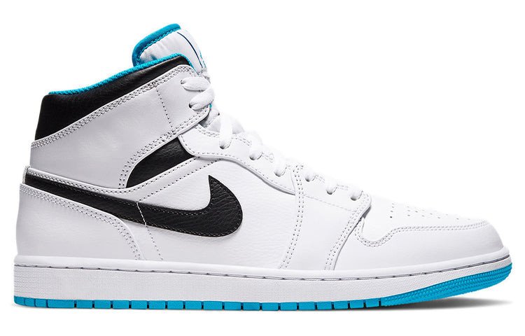 Nike Air Jordan 1 Mid 'Laser Blue' White/Laser Blue/Black 554724-141 01