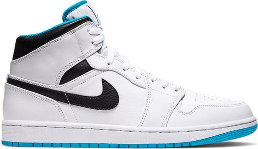 Nike Air Jordan 1 Mid 'Laser Blue' White/Laser Blue/Black 554724-141 01