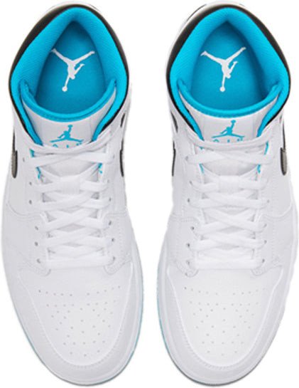 Nike Air Jordan 1 Mid 'Laser Blue' White/Laser Blue/Black 554724-141 01