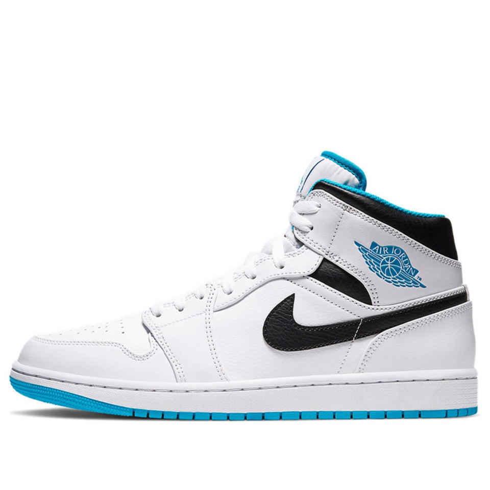 Nike Air Jordan 1 Mid 'Laser Blue' White/Laser Blue/Black 554724-141 01