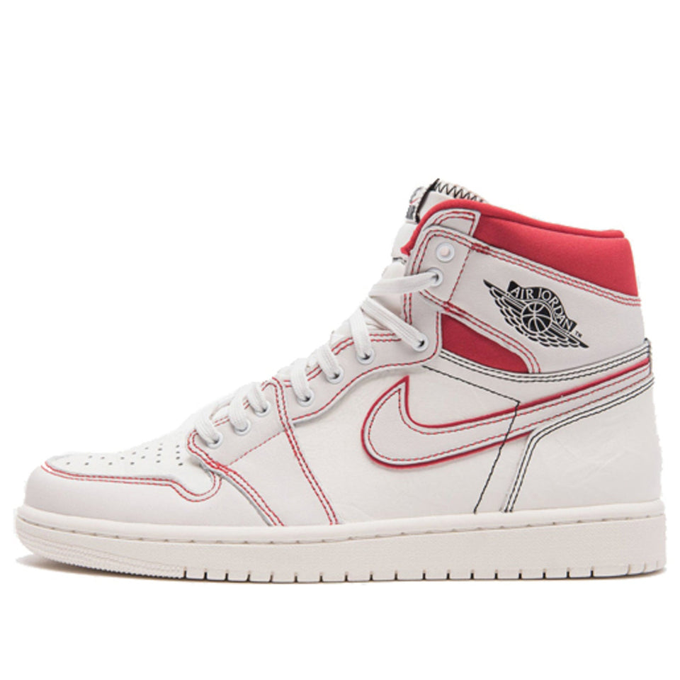 Nike Air Jordan 1 Retro High OG Sail Phantom Red 555088-160 01