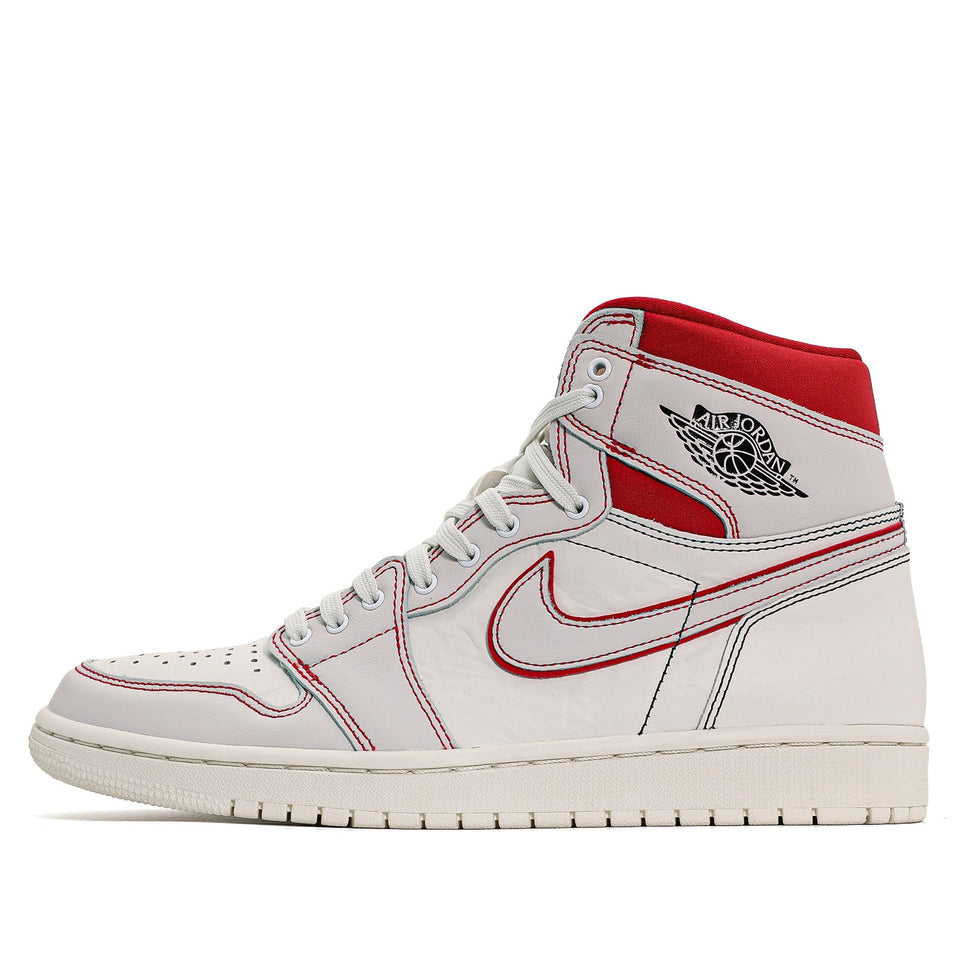 Nike Air Jordan 1 Retro High OG Sail Phantom Red 555088-160 01