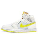 Womens WMNS Air Jordan 1 MId SE Sail Light Vintage Yellow DB2822-107 01