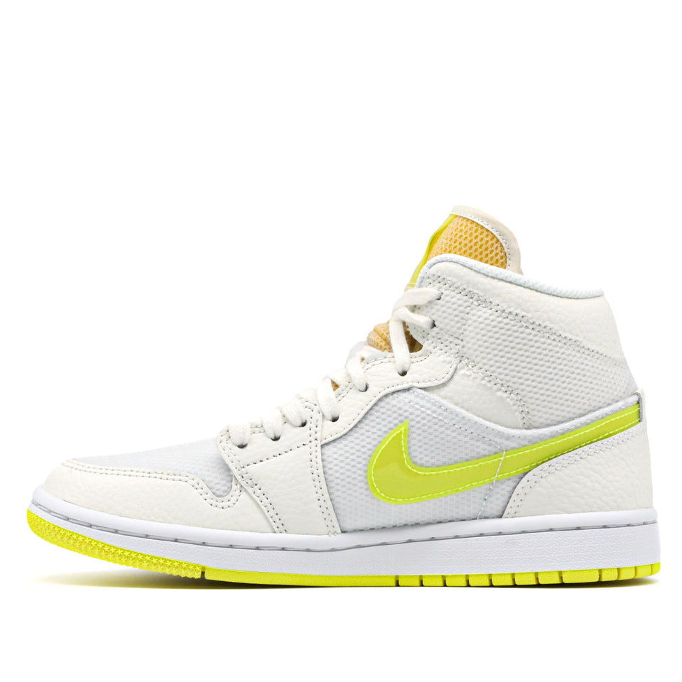 Womens WMNS Air Jordan 1 MId SE Sail Light Vintage Yellow DB2822-107 01