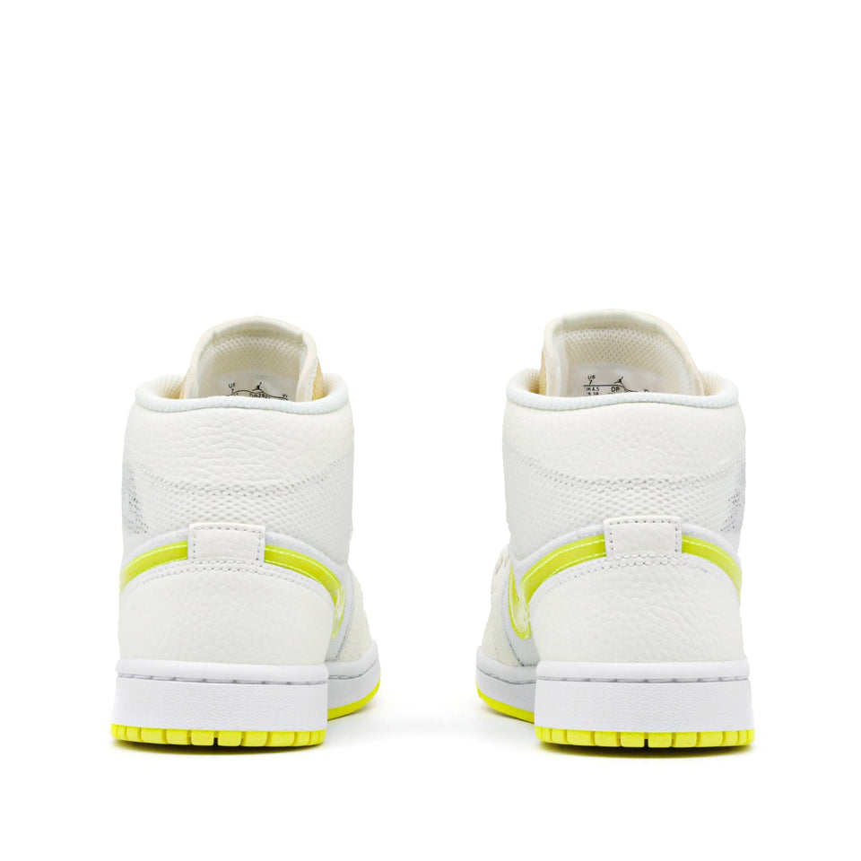 Womens WMNS Air Jordan 1 MId SE Sail Light Vintage Yellow DB2822-107 01
