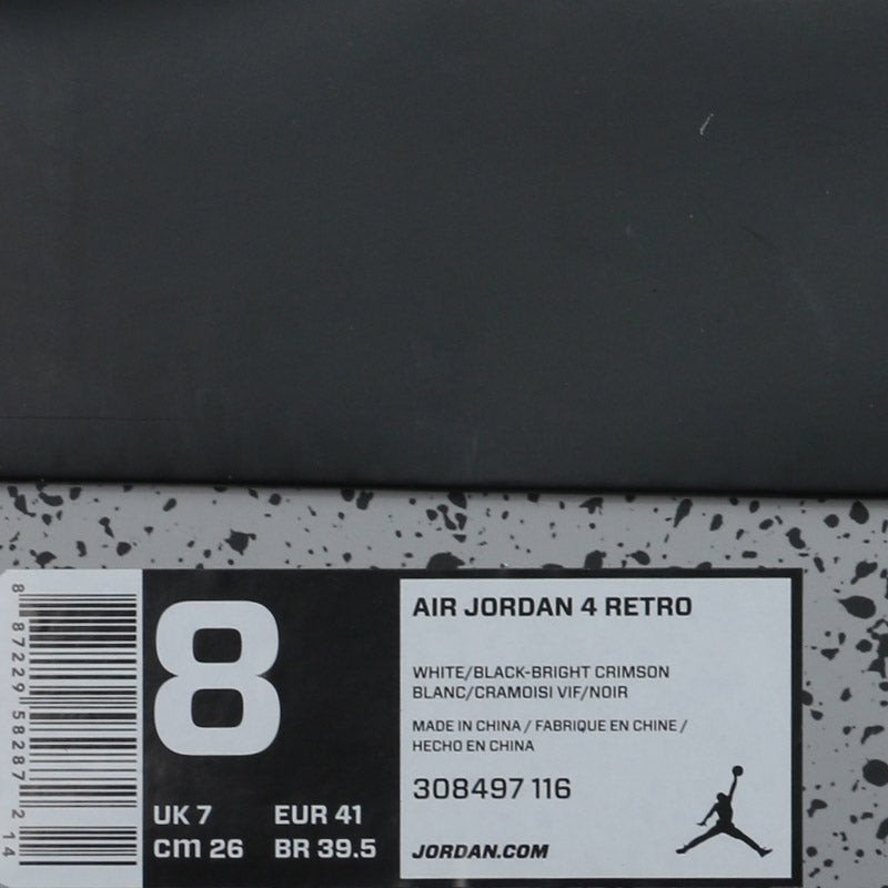 Nike Air Jordan 4 Retro Bright Crimson 308497-116 01