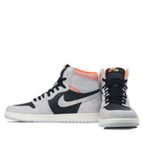Nike Air Jordan 1 Retro High OG Grey Crimson 555088-018 01