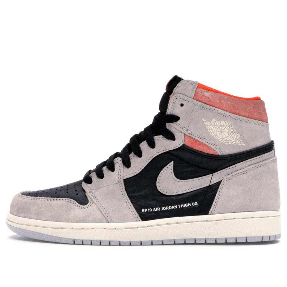 Nike Air Jordan 1 Retro High OG Grey Crimson 555088-018 01
