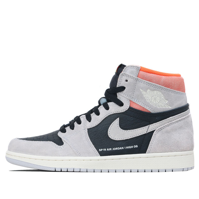 Nike Air Jordan 1 Retro High OG Grey Crimson 555088-018 01