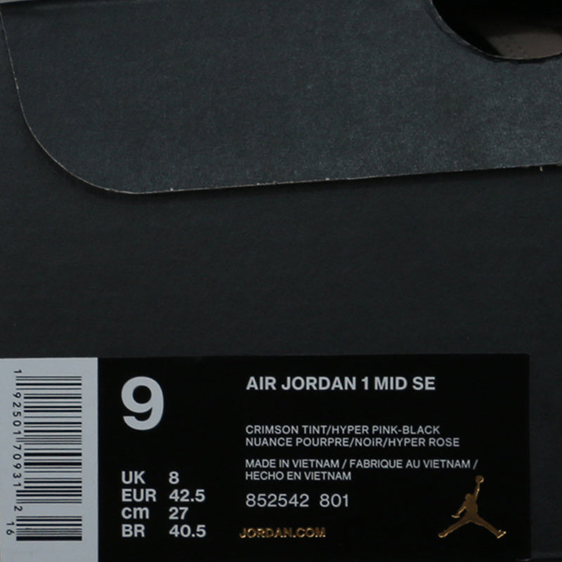 Nike Air Jordan 1 Mid SE Crimson Tint Hyper Pink 852542-801 01