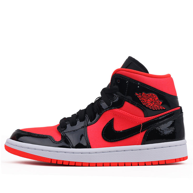 Womens WMNS Air Jordan 1 Mid Bright Crimson BQ6472-600 01