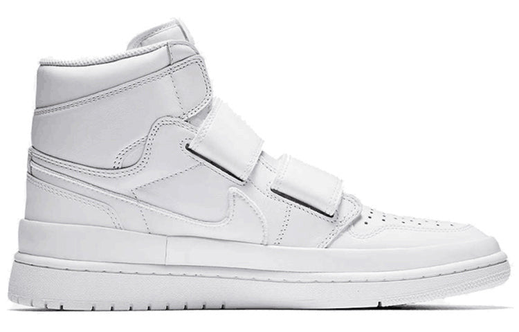 Nike Air Jordan 1 RE HI Double STRP Triple White AQ7924-100 01